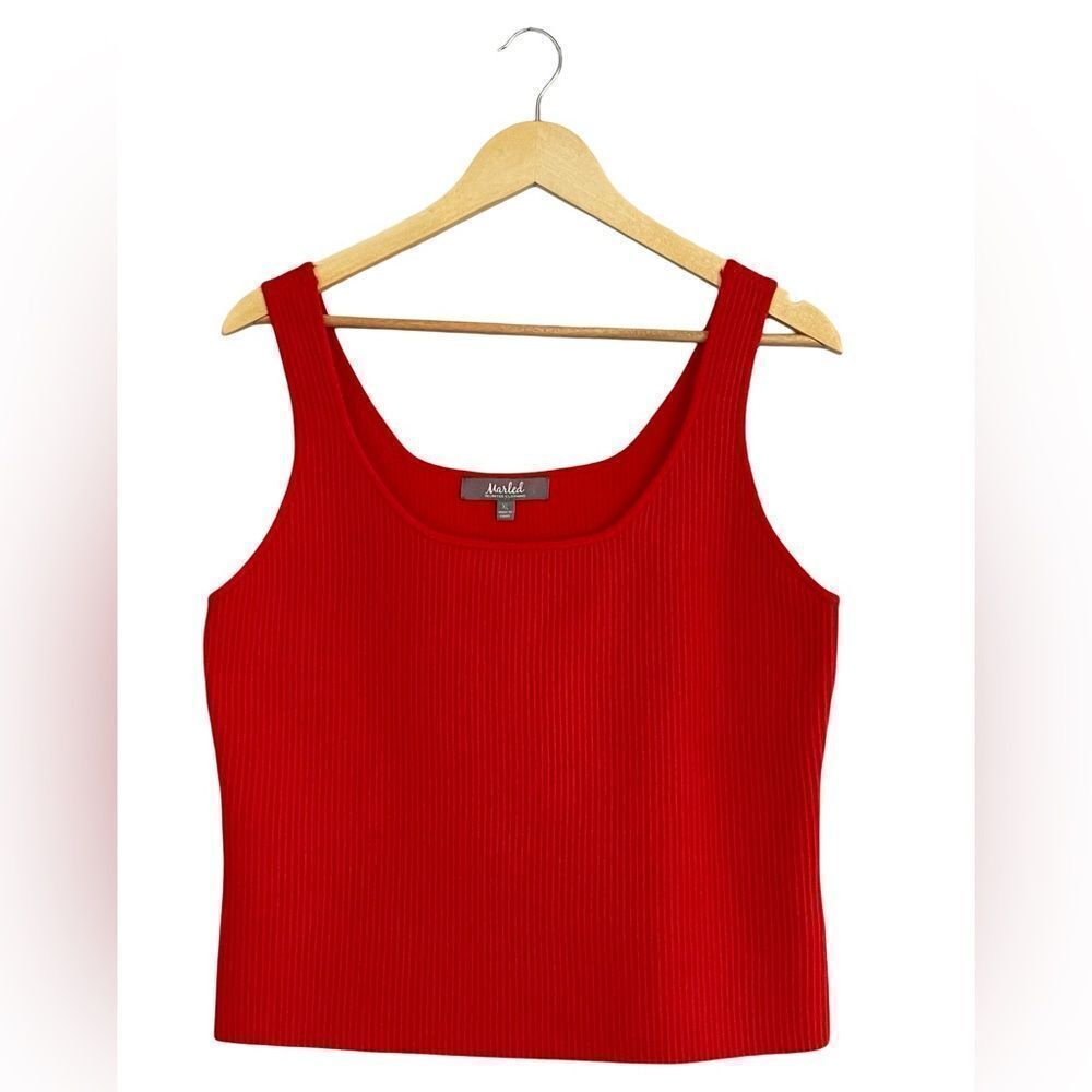 Marled Flame Scarlett Knit Tank Top